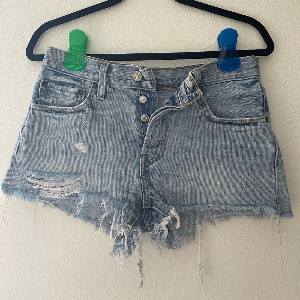 Levi’s 501 shorts. size 26 with button fly